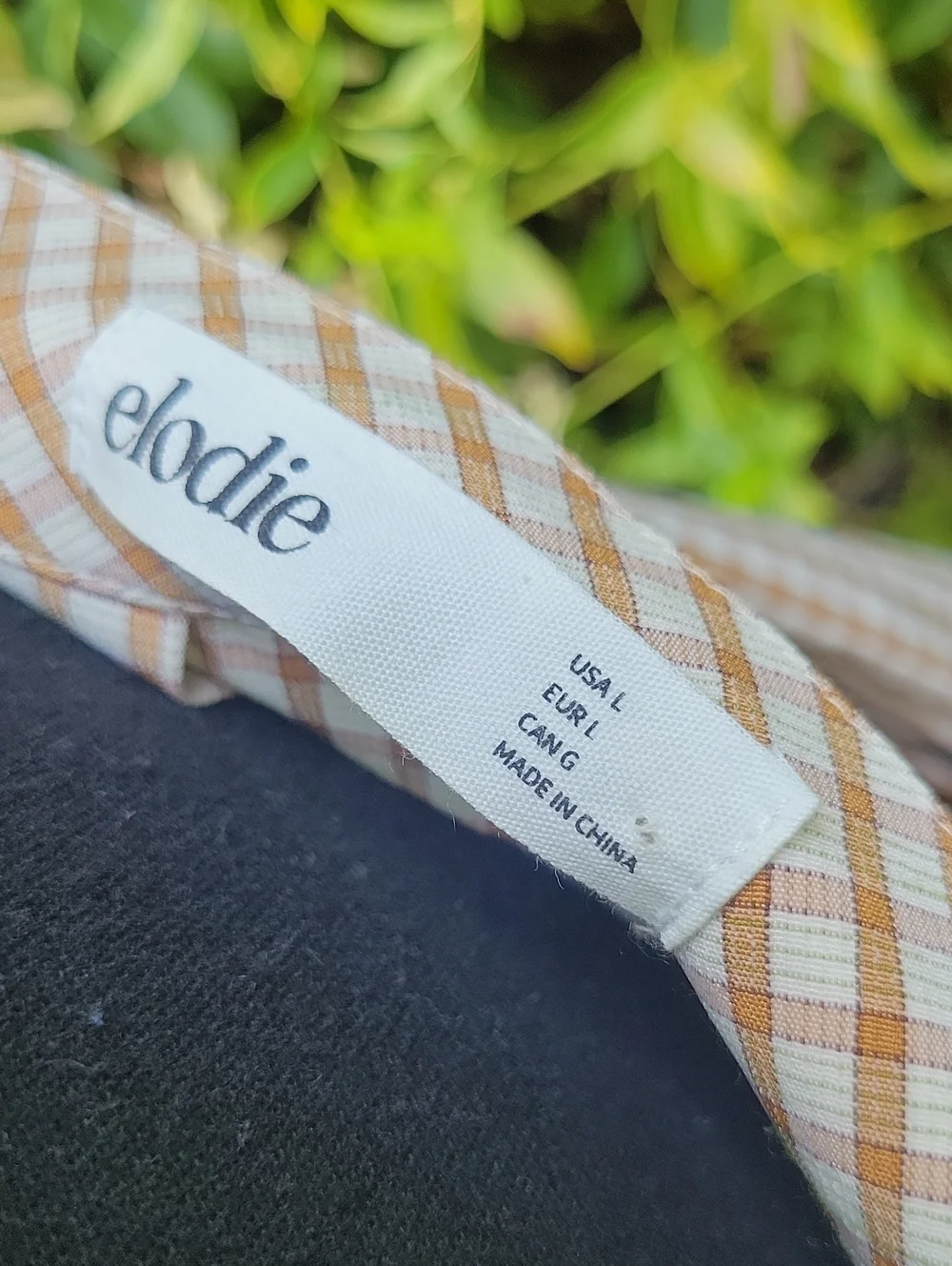 Elodie Checkered Plaid Tan Pleated Mini Skirt